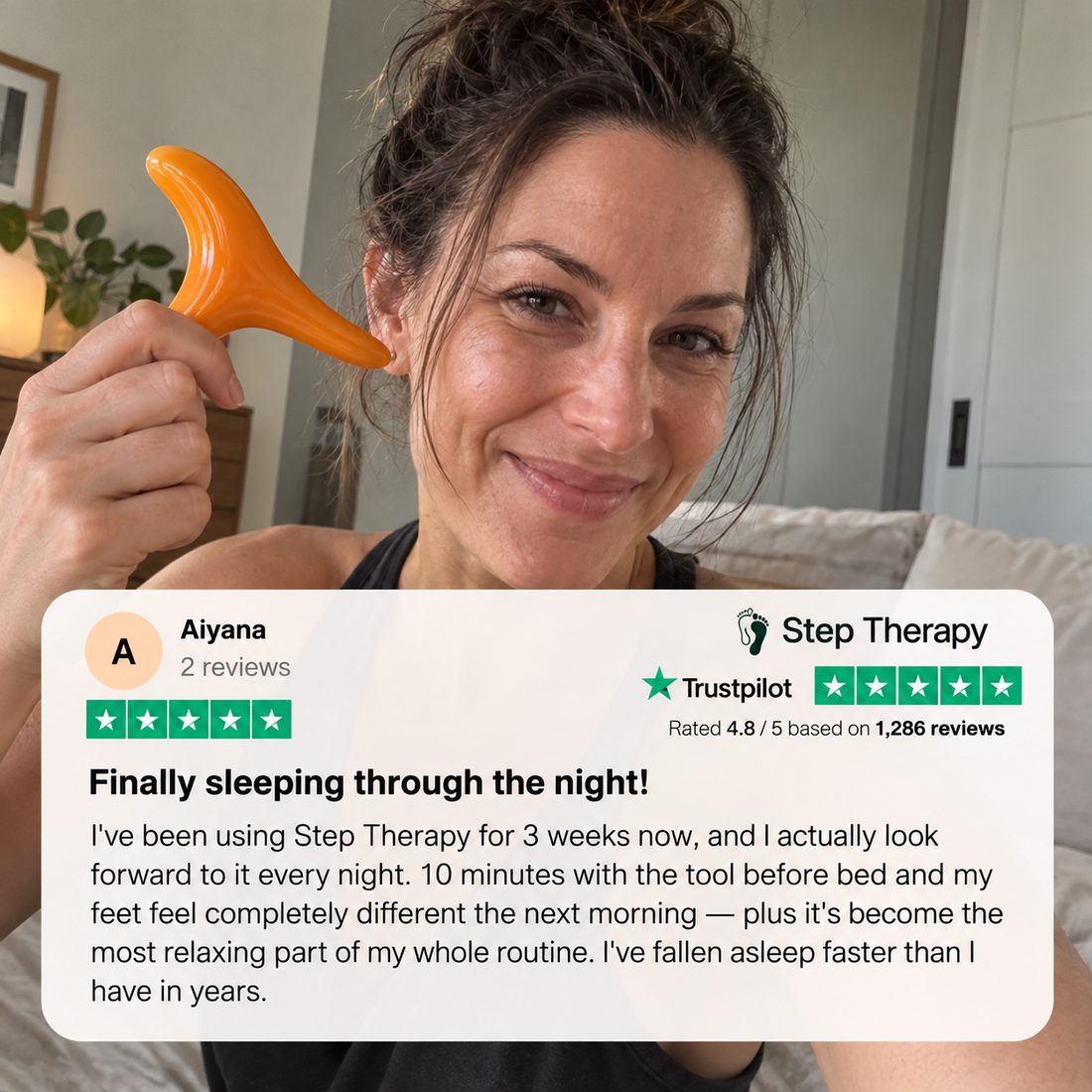 Verified customer review with the Step Therapy pressure tool